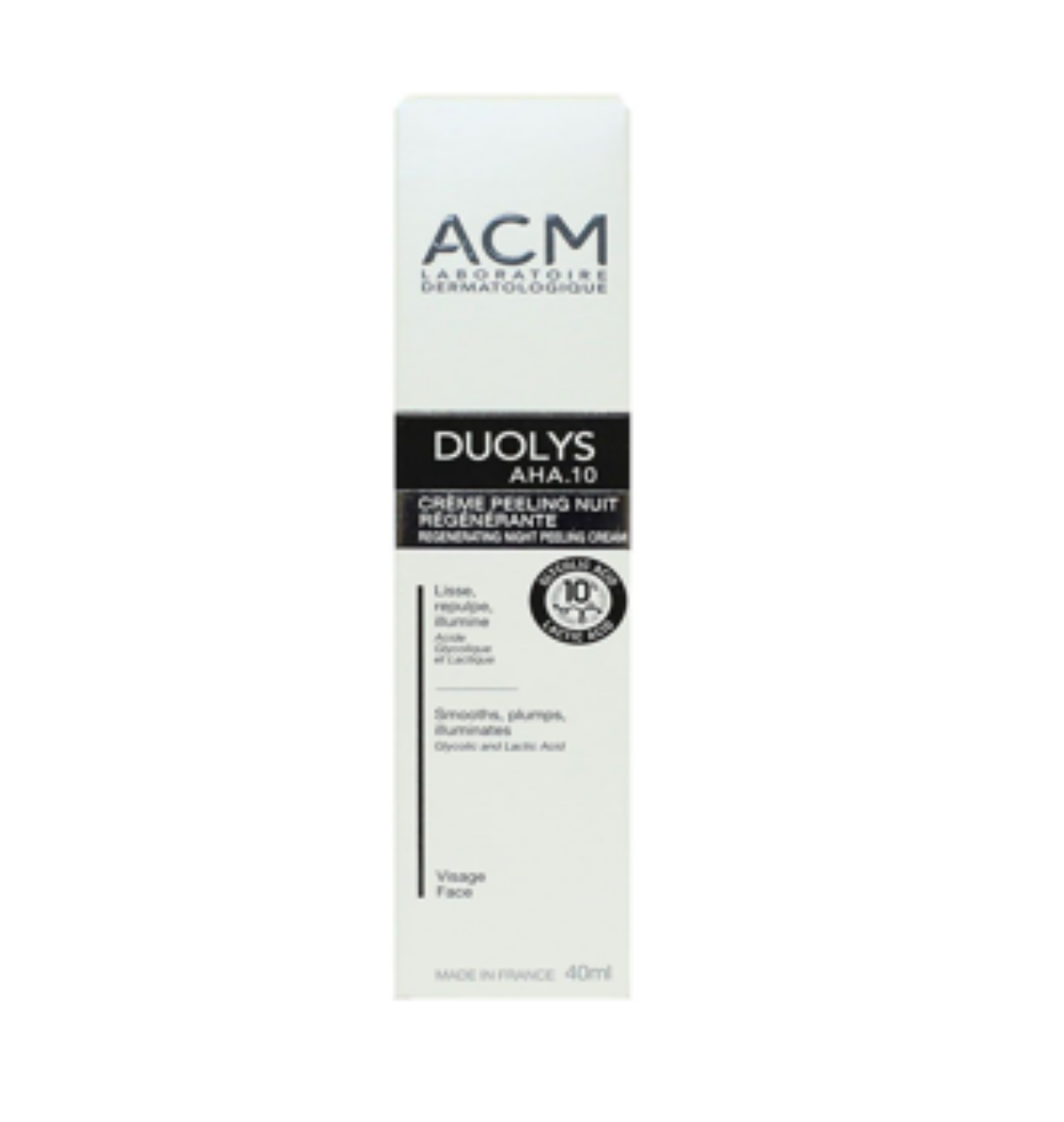 ACM DUOLYS AHA 10 CREME PEELING NUIT 40ML ACM DUOLYS AHA 10 CREME PEELING NUIT 40ML