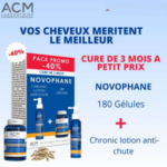 ACM PACK PROMO NOVOPHANE 180 GELULES+ NOVOPHANE LOTION ANTI CHUTE 100 ML (-40%)