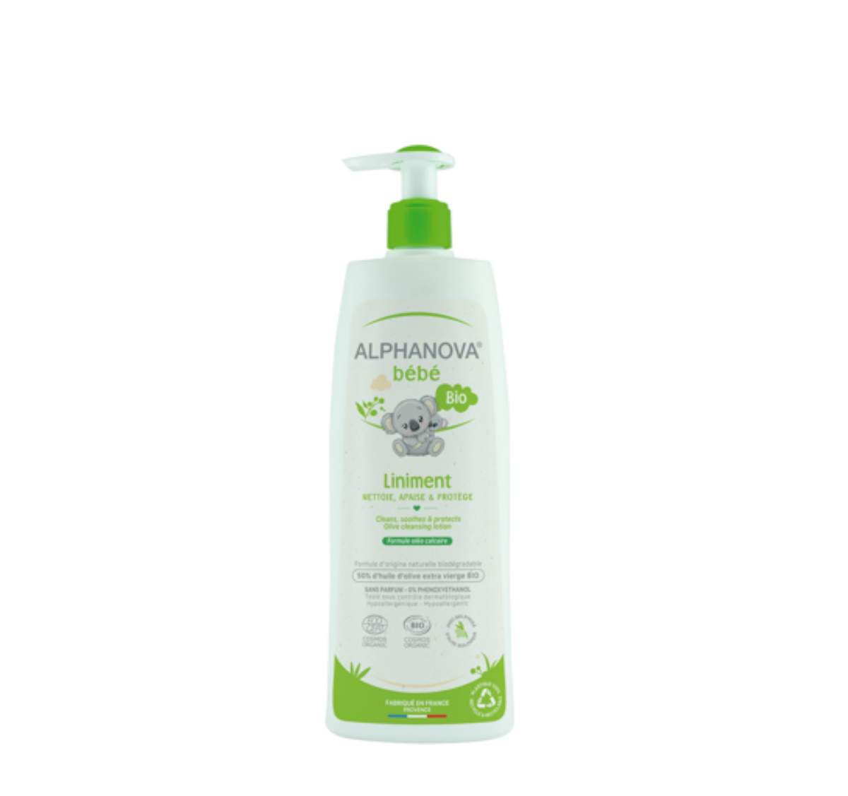 ALPHANOVA BEBE LINIMENT BIO A L'HUILE D'OLIVE 500ML ALPHANOVA BEBE LINIMENT BIO A L'HUILE D'OLIVE 500ML