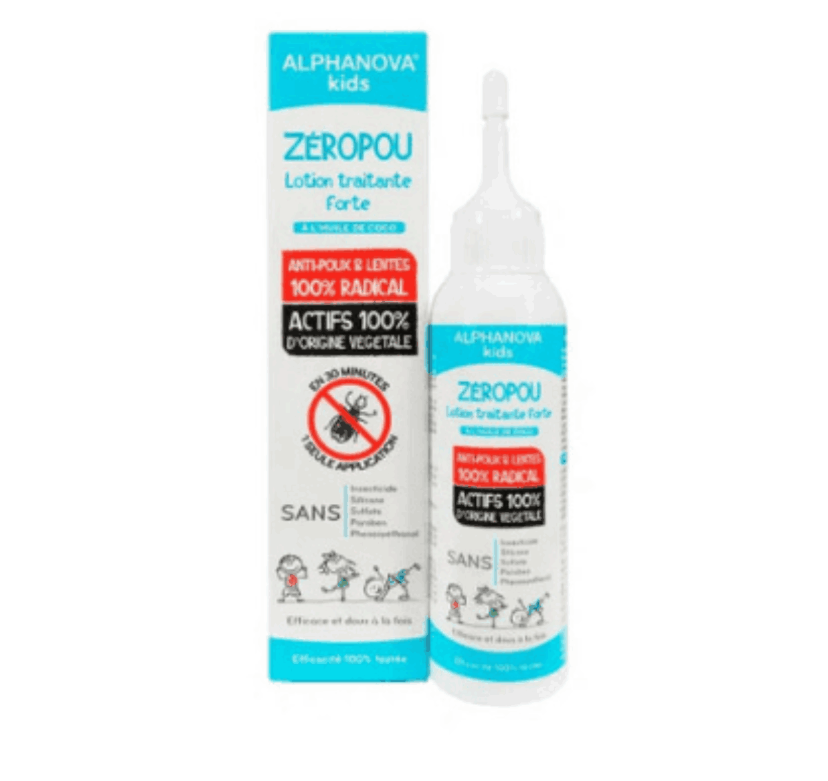 ALPHANOVA KIDS ZEROPOU LOTION ANTI POUX ET LENTES 100ML ALPHANOVA KIDS ZEROPOU LOTION ANTI POUX ET LENTES 100ML