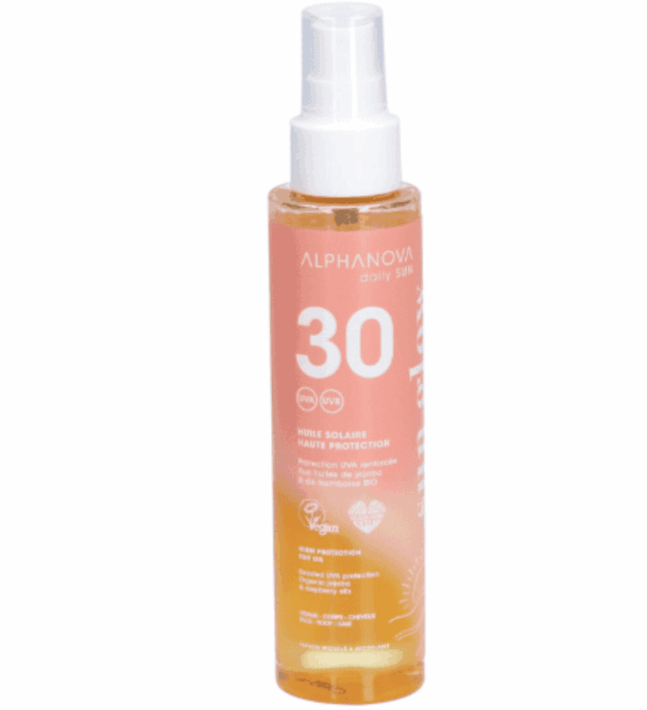 ALPHANOVA SUN GLOW HUILE SOLAIRE HAUTE PROTECTION SPF30 125ML