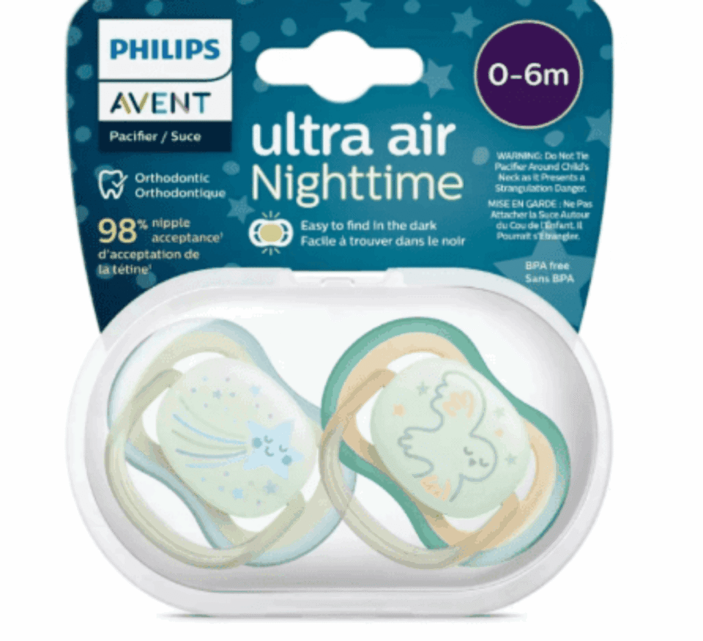 AVENT 2 SUCETTES ULTRA AIR BOY 0-6M SCF376/18