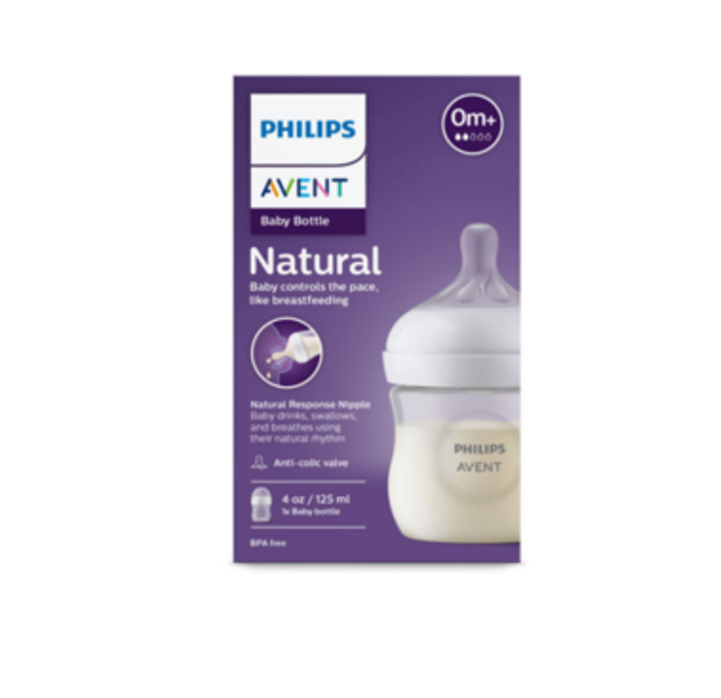 AVENT BIBERON NATURAL REPONSE 0M+ 125ML LOT*2 SCY900/02