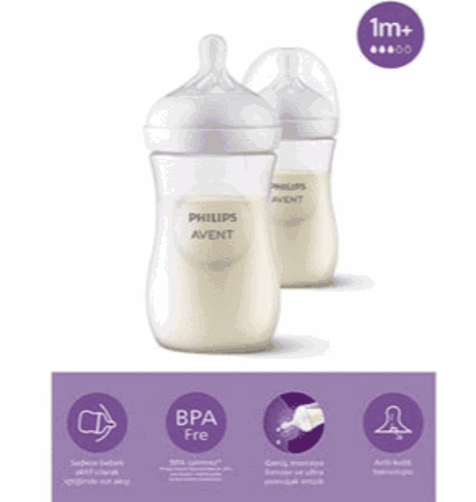 AVENT BIBERON NATURAL RESPONSE 1M+ 2 PIECES 260ML SCY903/02