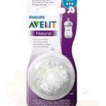 AVENT NATURAL 2 TETINES 3M+ MED FLOW SCF043/27