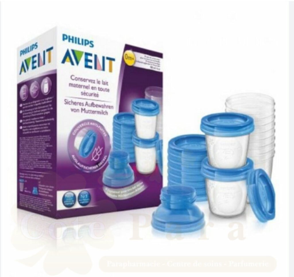 AVENT SET POTS DE CONSERVATION POUR LAIT MATERNEL 180ML 618/10