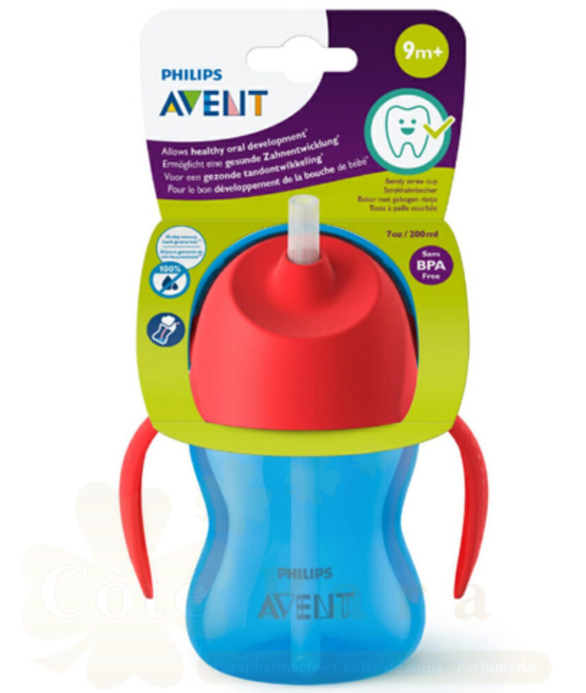 AVENT TASSE BLEU A PAILLE 200ML 9M+ SCF796/01 AVENT TASSE BLEU A PAILLE 200ML 9M+ SCF796/01