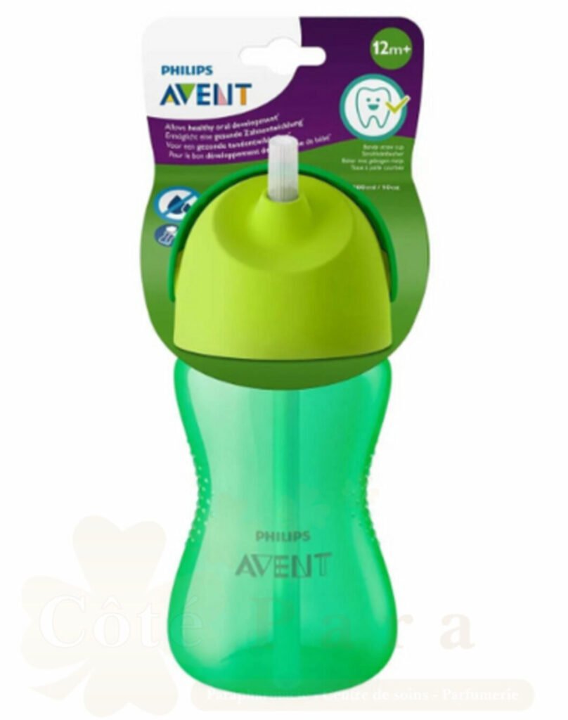 AVENT TASSE VERT A PAILLE 300ML 12M+ SCF798/01
