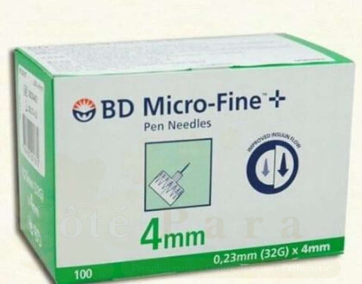 BD MICRO FINE PLUS 0.23MM X 4MM 100U BD MICRO FINE PLUS 0.23MM X 4MM 100U