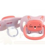 BEBE CONFORT 2 SUCETTES REVERSIBLE ANIMALS ROSE 6-18 SILICONE REF 3104202050