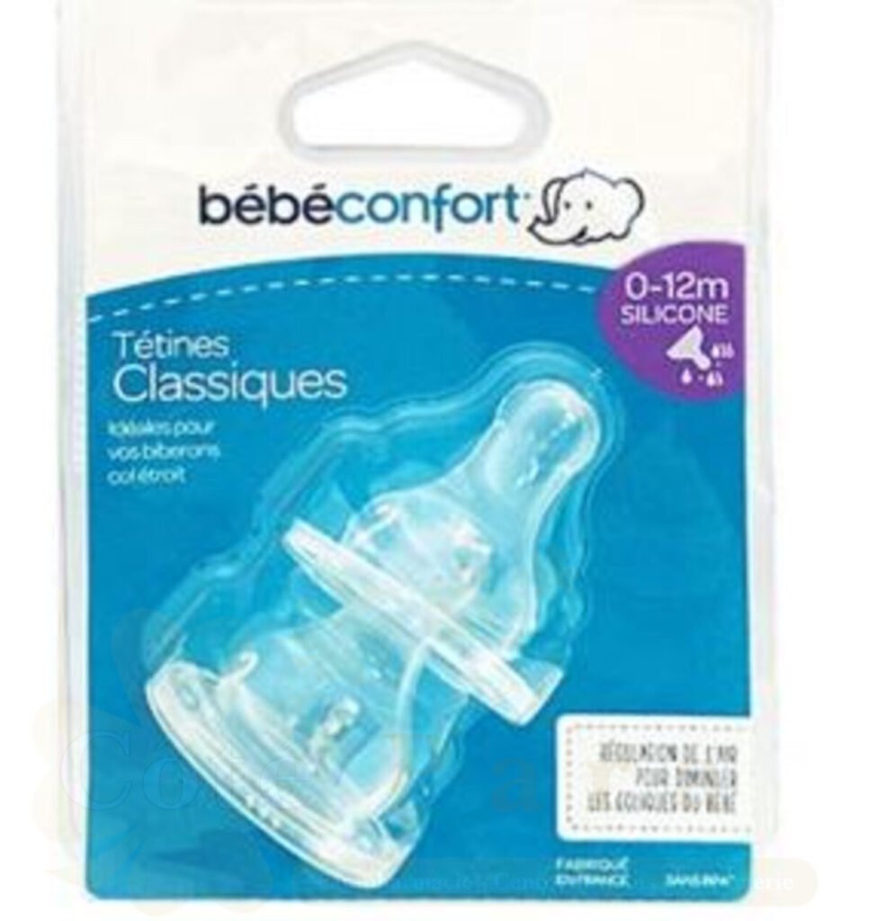 BEBE CONFORT 2 TETINES STANDARD 0-12M 3VITESSES REF3102201400