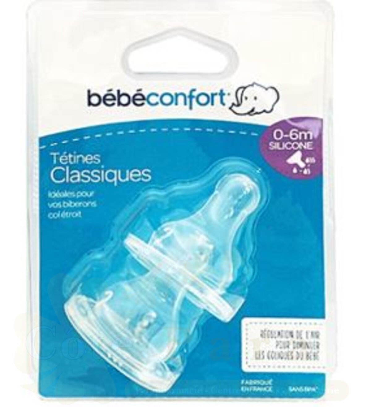 BEBE CONFORT 2 TETINES STANDARD 0-6M 3VITESSES REF3102201300 BEBE CONFORT 2 TETINES STANDARD 0-6M 3VITESSES REF3102201300