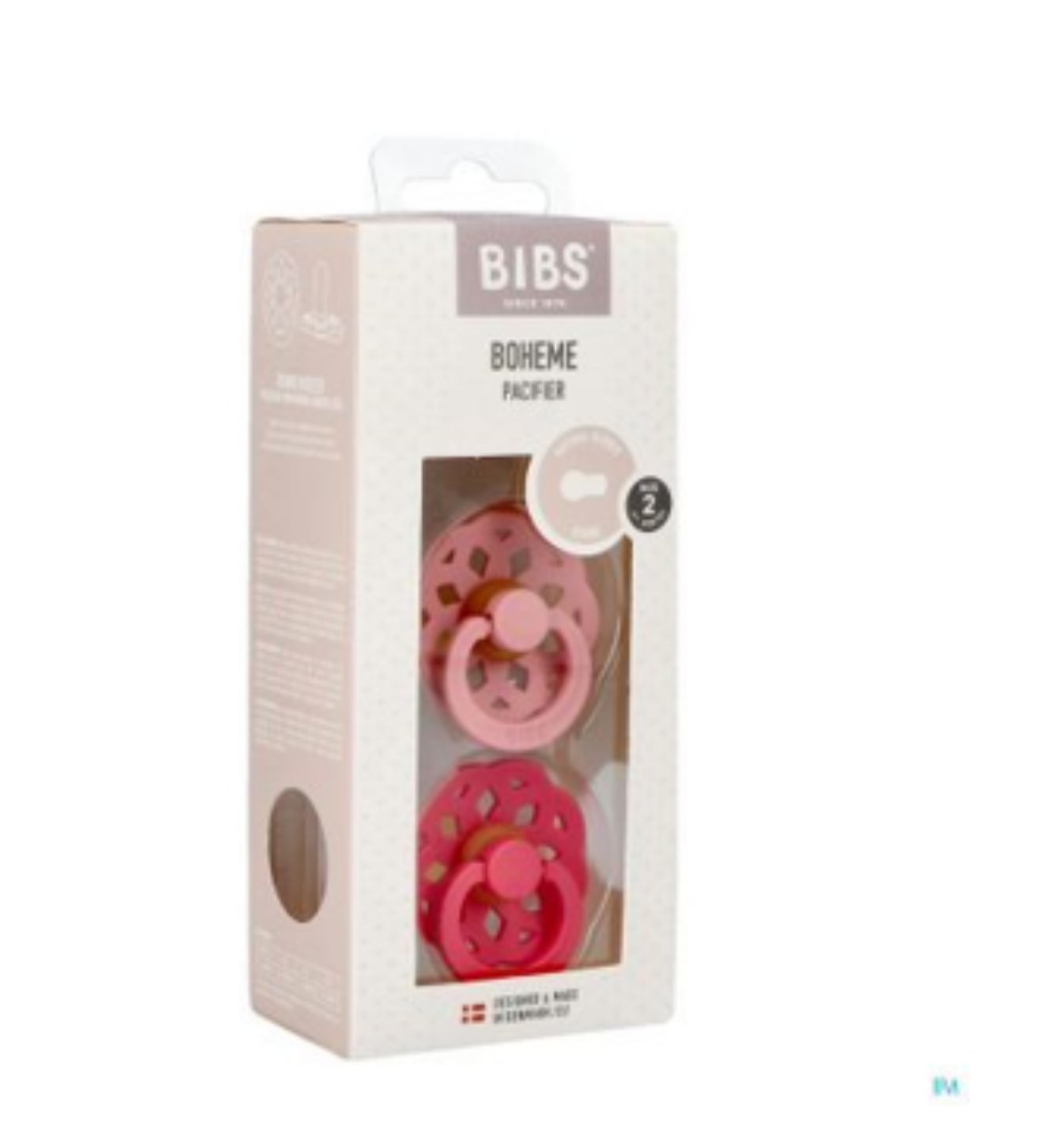 BIBS BOHEME 2 SUCETTES DUSTY PINK / CORAL TAILLE 1 REF 230143 BIBS BOHEME 2 SUCETTES DUSTY PINK / CORAL TAILLE 1 REF 230143