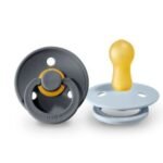 BIBS COLOUR 2 SUCETTES IRON/BABY BLUE TAILLE 1 REF 110223