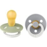 BIBS COLOUR 2 SUCETTES SAGE GLOW/CLOUD GLOW TAILLE 2 REF 120267