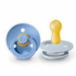 BIBS COLOUR 2 SUCETTES SKY BLUE/BABY BLUE TAILLE 1 REF 110214