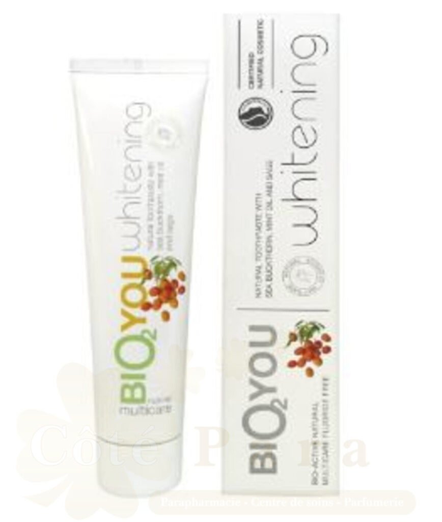 BIO2YOU DENTIFRICE BLANCHEUR A L'HUILE DE MENTHE 100ML