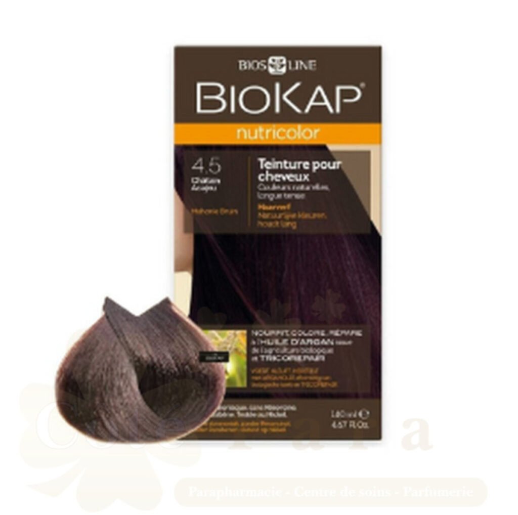 BIOKAP NUTRICOLOR 4.5 CHATAIN ACAJOU