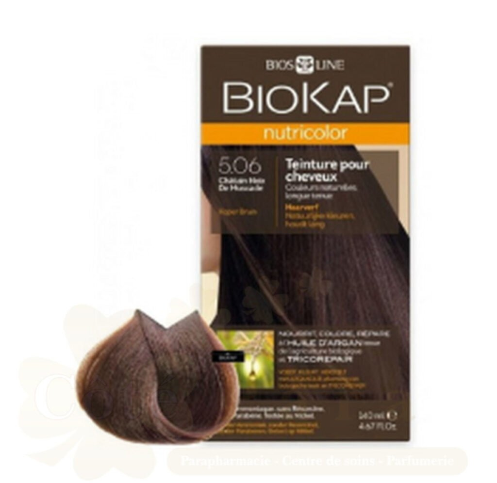 BIOKAP NUTRICOLOR 5.06 CHATAIN NOIX DE MUSCADE NEW