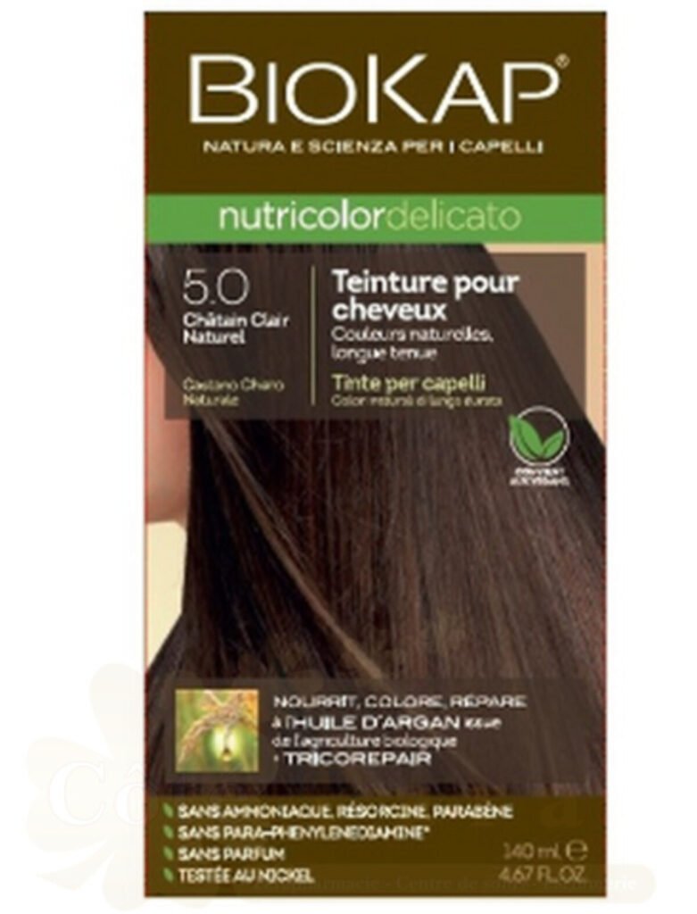 BIOKAP NUTRICOLOR DELICATO 5.0 CHATAIN CLAIR NATUREL
