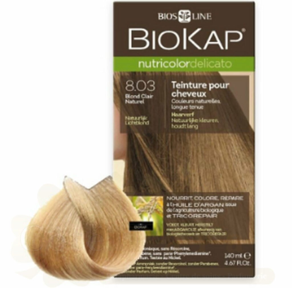 BIOKAP NUTRICOLOR DELICATO RAPID 8.03 BLOND CLAIR NATUREL 140ML