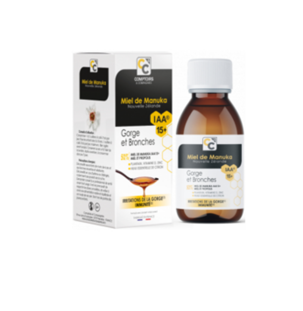 C&C MIEL DE MANUKA SIROP GORGE ET BRONCHES IAA15+ 100ML