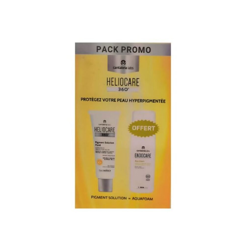 CANTABRIA HELIOCARE COFFRET PIGMENT SOLUTION FLUIDE 50 ML + ENDOCARE AQUAFORM 125 ML OFFERT