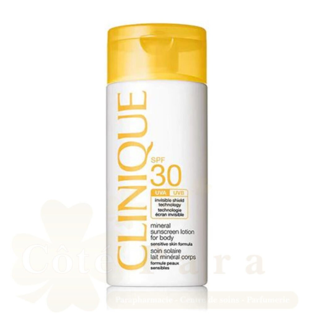 CLINIQUE SOLAIRE LAIT MINERAL CORPS PEAU SECHE 125ML