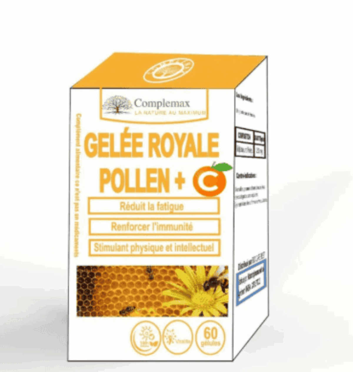 COMPLEMAX GELEE ROYALE POLLEN + C 60 GELULES COMPLEMAX GELEE ROYALE POLLEN + C 60 GELULES