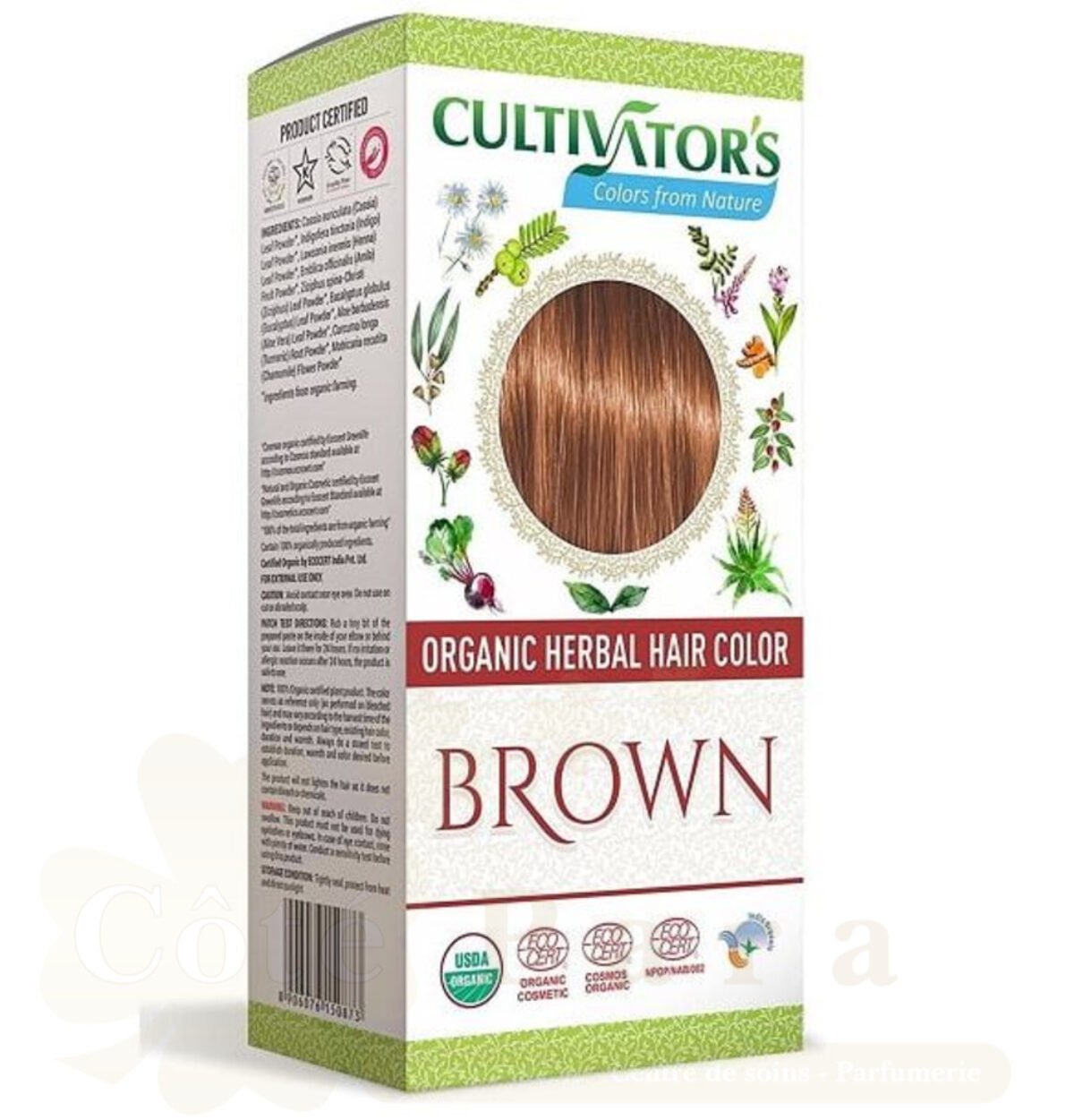 CULTIVATOR'S ORGANIC HERBAL HAIR COLOR BROWN CULTIVATOR'S ORGANIC HERBAL HAIR COLOR BROWN