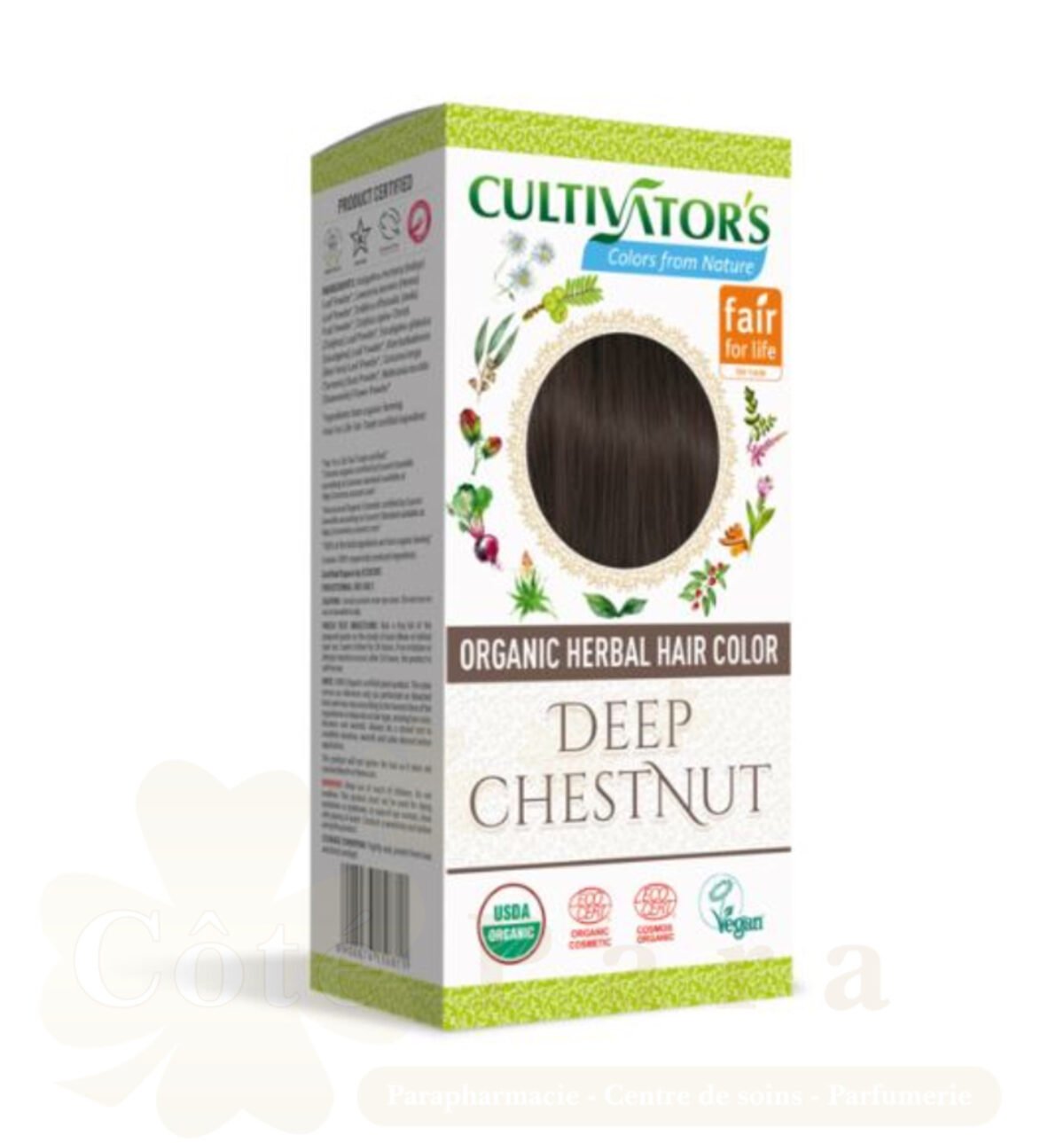 CULTIVATOR'S ORGANIC HERBAL HAIR COLOR DEEP CHESTNUT CULTIVATOR'S ORGANIC HERBAL HAIR COLOR DEEP CHESTNUT