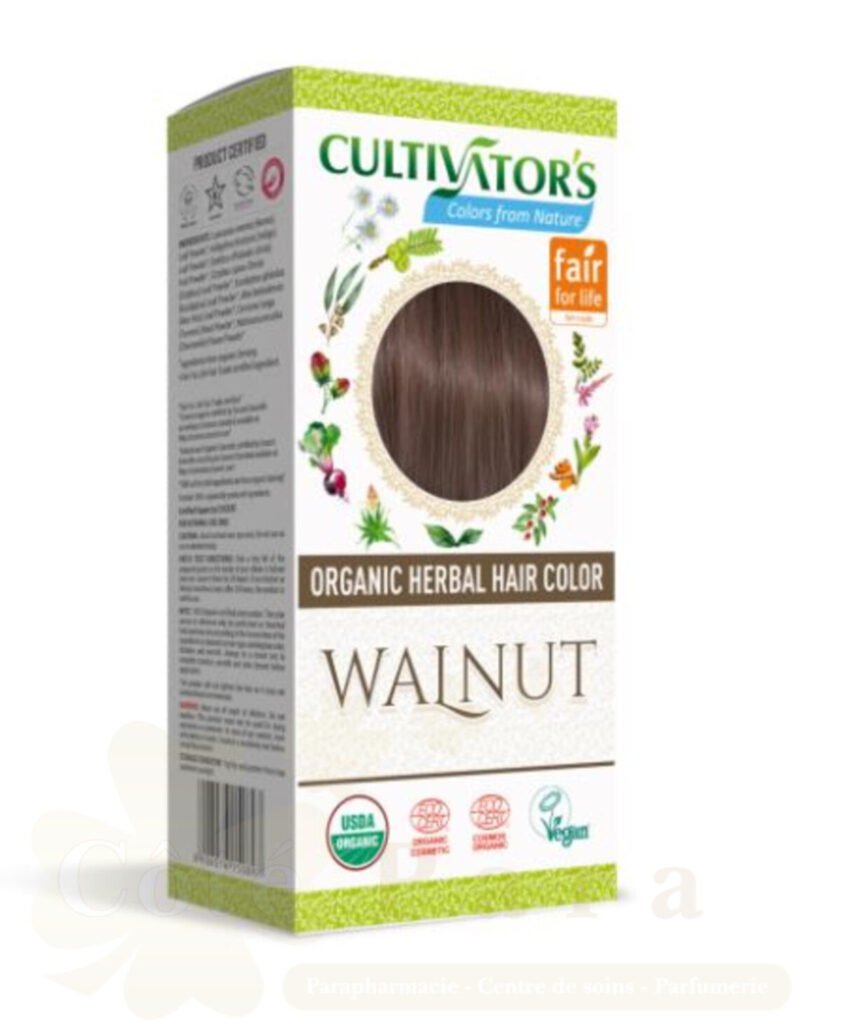 CULTIVATOR'S ORGANIC HERBAL HAIR COLOR WALNUT