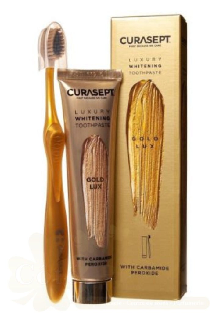 CURASEPT PACK DENTIFRICE GOLD LUXURY WHITENING 75ML +BAD CS-05716
