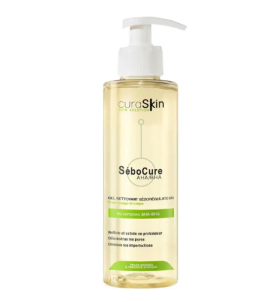 CURASKIN SEBOCURE GEL NETTOYANT SEBOREGULATEUR PG 200ML