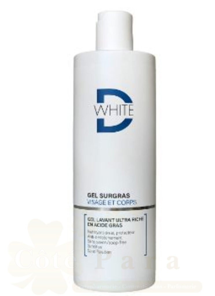 D WHITE GEL DOUCHE SURGRAS VISAGE ET CORPS 400ML
