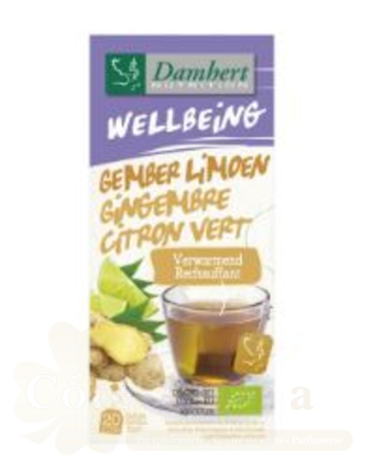 DAMHERT WELLBEING TISANE GEMBER LIMOEN 20*1.75G DAMHERT WELLBEING TISANE GEMBER LIMOEN 20*1.75G