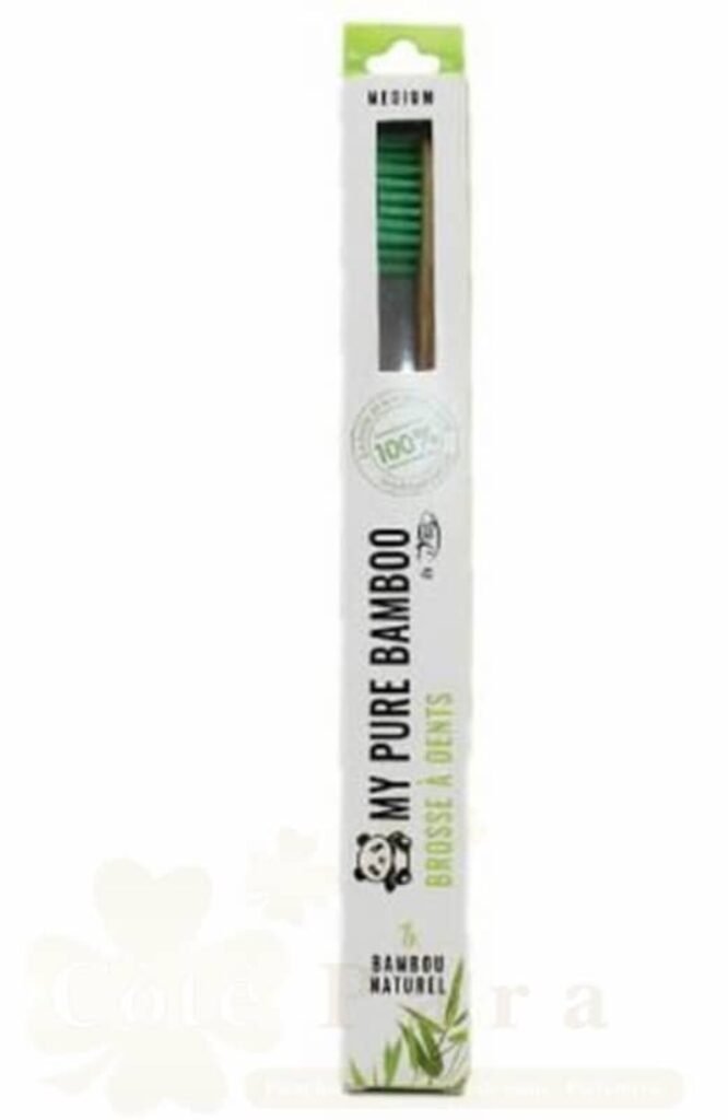 DENTI SMILE BROSSE A DENTS BAMBOU MEDIUM VERT