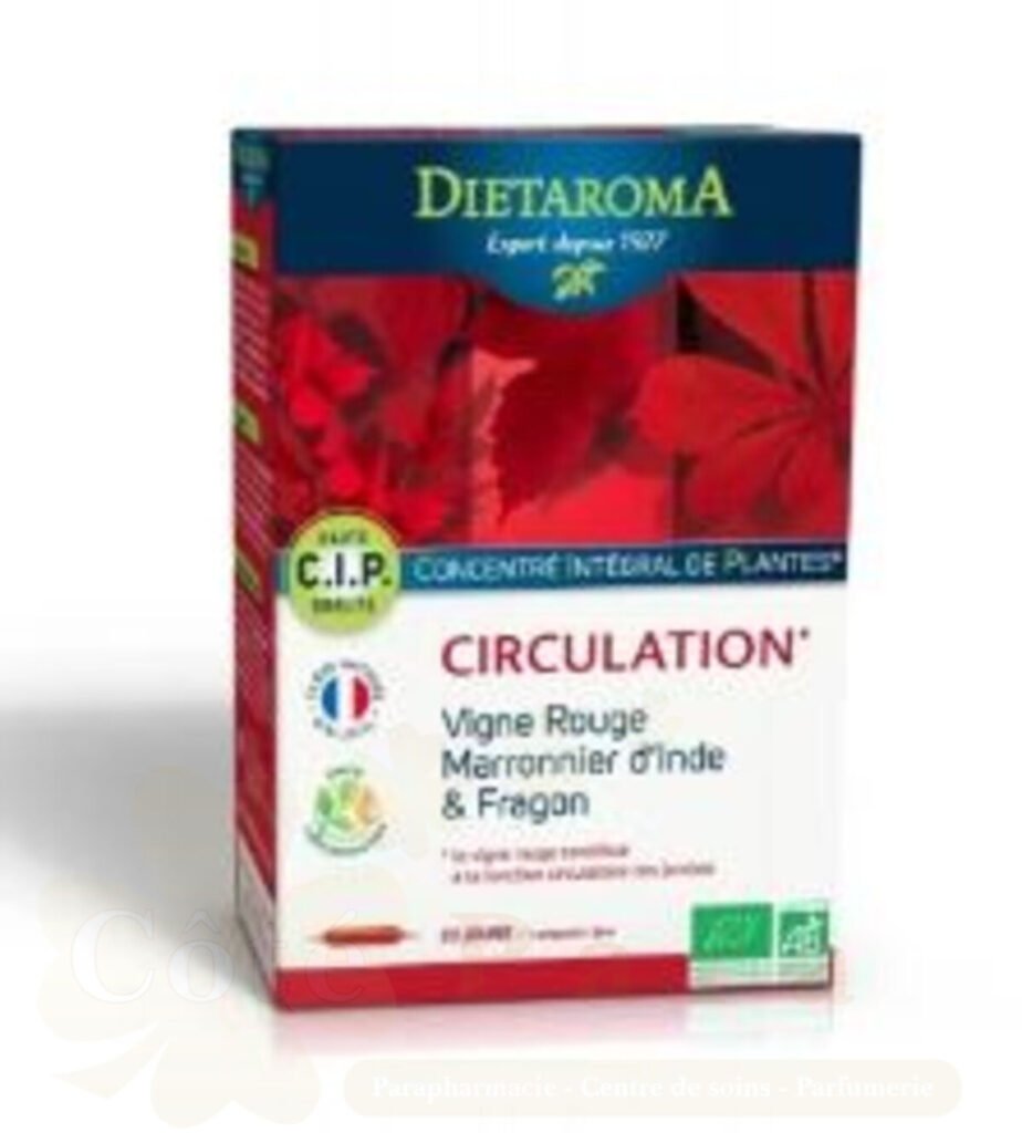 DIETAROMA CIRCULATION VIGNE ROUGE MARRONNIER D'INDE 20AMP