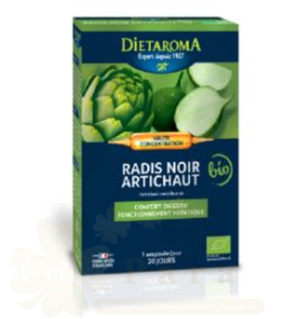 DIETAROMA RADIS NOIR+ARTICHAUT 20 AMPOULES