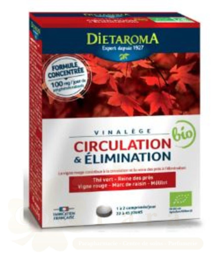DIETAROMA VINALEGE CIRCULATION & ELIMINATION 45 COMPRIMES