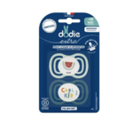 DODIE 2 SUCETTES ANATOMIQUE EXTRA FINE BLEU 18M+ F5