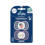 DODIE 2 SUCETTES ANATOMIQUE EXTRA FINE ROSE 18M+ F4