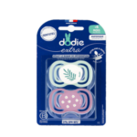 DODIE 2 SUCETTES ANATOMIQUE EXTRA FINE ROSE 6M+ F2