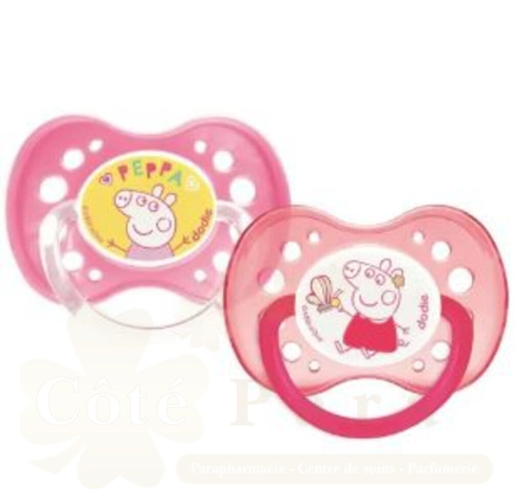 DODIE 2 SUCETTES ANATOMIQUE PEPPA PIG 18M+ N? A80 xxxx