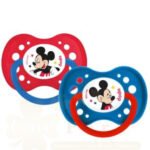 DODIE 2 SUCETTES ANATOMIQUES MICKEY 18M+ N? A65