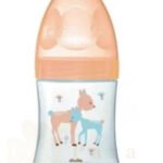 DODIE BIB EN VERRE 150ML BEIGE BICHE TET PLATE