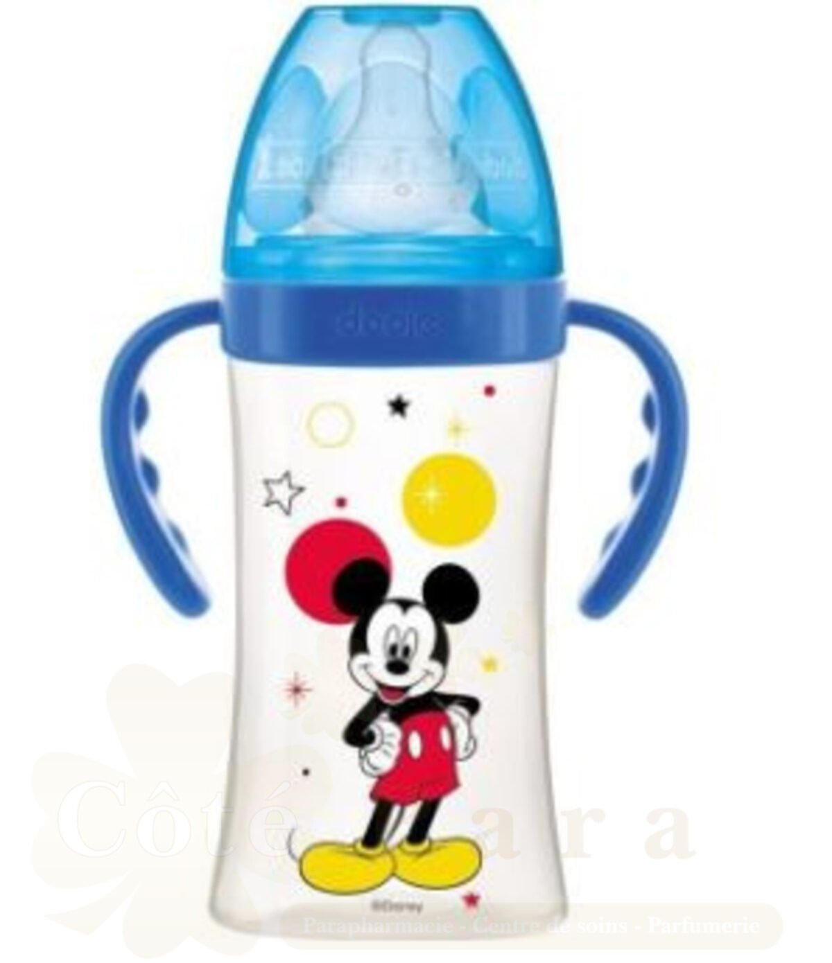 DODIE BIB INITIATION+ AVEC ANSES MICKEY BLEU 0-6M 270ML DODIE BIB INITIATION+ AVEC ANSES MICKEY BLEU 0-6M 270ML