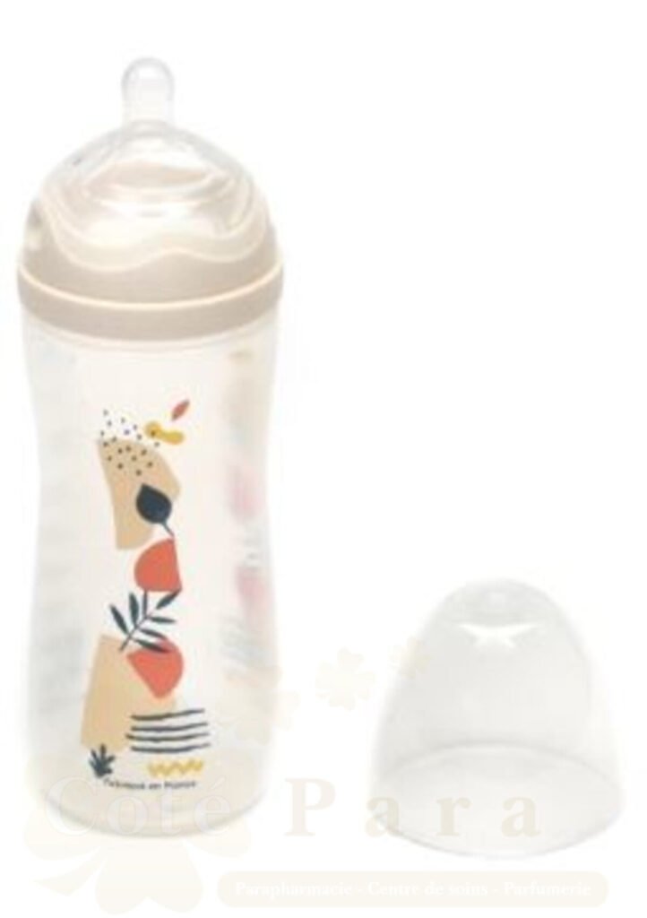 DODIE BIBERON ANTI COLIQUE D3 AVEC TETINE MULTI PERFOREE 6M+ ROSE 330ML