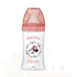DODIE BIBERON INITIATION MINNIE ROSE TET RONDE 3VIT 270ML 0-6M