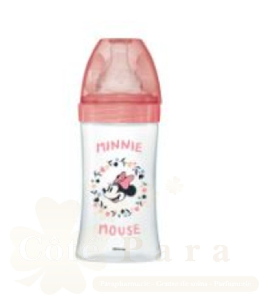 DODIE BIBERON INITIATION MINNIE ROSE TET RONDE 3VIT 270ML 0-6M